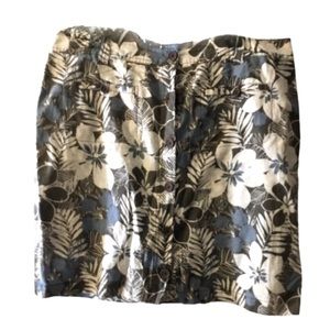 NWOT Avenue Tropical Print Skort 16